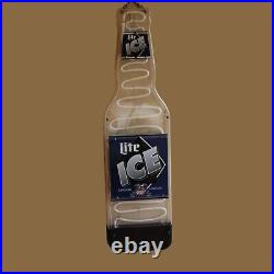 Miller Lite Ice Beer Sign Neon Sign 41 Tall Vintage 1995 Working Miller Lite Ice Beer Sign Neon Sign 41 Tall Vintage 1995 Working