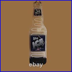 Miller Lite Ice Beer Sign Neon Sign 41 Tall Vintage 1995 Working Miller Lite Ice Beer Sign Neon Sign 41 Tall Vintage 1995 Working