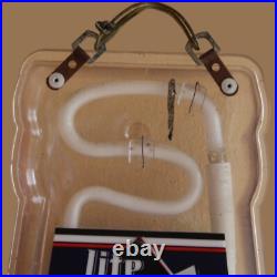 Miller Lite Ice Beer Sign Neon Sign 41 Tall Vintage 1995 Working Miller Lite Ice Beer Sign Neon Sign 41 Tall Vintage 1995 Working
