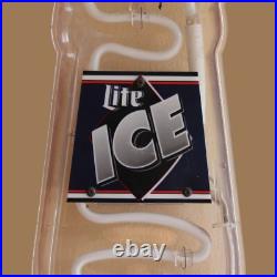 Miller Lite Ice Beer Sign Neon Sign 41 Tall Vintage 1995 Working Miller Lite Ice Beer Sign Neon Sign 41 Tall Vintage 1995 Working