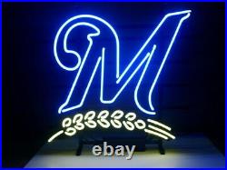 Milwaukee Brewers Bar Vintage Neon Light Lamp Restaurant Visual Express Shipping