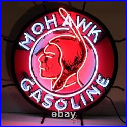 Mohawk Gasoline Vintage Look Room Decor Neon Light Neon Sign 24x24 5GSMOH