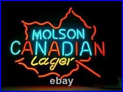Molson Canadian Lager Custom Neon Light Sign Vintage Night Bar Wall Sign 19