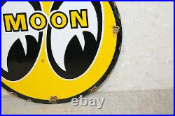 Moon Eyes Oil Vintage Style Porcelain Signs Gas Pump Plate Man Cave Station