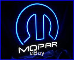 Mopar Neon Sign Light WIndow Corridor Art Shop Botique Bar Pub Patio Vintage
