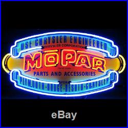 Mopar Parts Vintage Shield Neon Sign 5MPRVS with FREE Shipping
