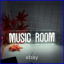Music Room Flex Neon Sign 24x6 Light Man Display Vintage Room Wall Decor