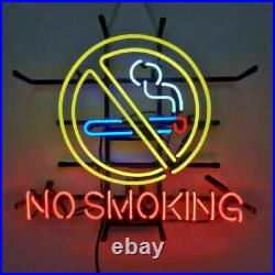 NO SMOKING Slogan Pub Shop Restaurant Vintage Neon Light Sign Glass Decor 19