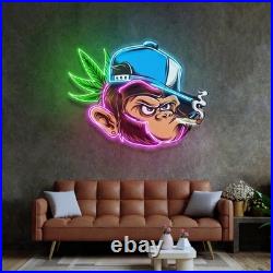 Naughty Monkey Neon Sign 26x22 Light Pop Art Vintage Shop Business Wall Decor