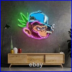 Naughty Monkey Neon Sign 26x22 Light Pop Art Vintage Shop Business Wall Decor