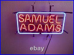 Neon Beer Sign VINTAGE Samuel Adams with remote to turn off/on