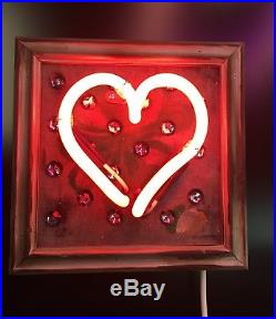 Neon Light Art Sign Visual Artwork Wall Decor Vintage Handmade Valentines gift