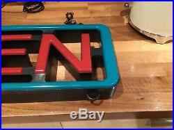 Neon Original Large Sign Retro Vintage 1950 Look Chunky Flash Led Open Sold Out