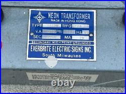 Neon Transformer Everbrite 9000V 20MA Vintahe Marlboro Sign Vintage 1985