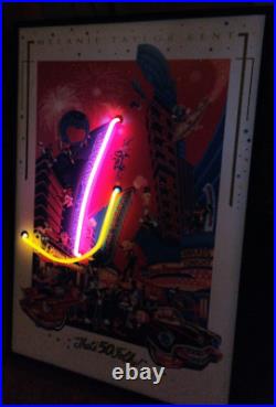 Neon sign MELANIE TAYLOR KENT THAT'S 50 FOLKS vintage Disney Working Neon sign MELANIE TAYLOR KENT THAT'S 50 FOLKS vintage Disney Working