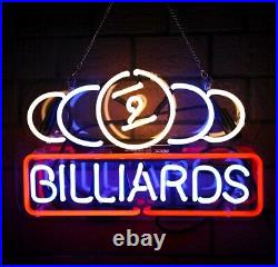 New Billiards BVD Light Neon Sign Vintage Game Room Wall Lamp