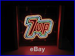 New Old Stock Vintage 1975 7-up Neon Sign Soda light Classic Mint Seven 7 RARE