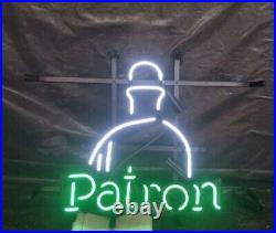 New Patron Patrón Tequila Liquor Neon Sign 17x14 Light Lamp Vintage Wall Decor