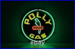 New Polly Gas Oil Station HD ViVid Neon Sign 17x17 Light Lamp Garage Vintage New Polly Gas Oil Station HD ViVid Neon Sign 17x17 Light Lamp Garage Vintage