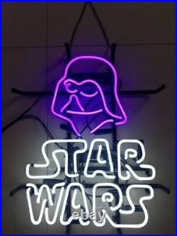 New Star Wars Darth Vader Visual Neon Light Sign Vintage Glass Decor 17