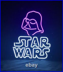 New Star Wars Darth Vader Visual Neon Light Sign Vintage Glass Decor 17