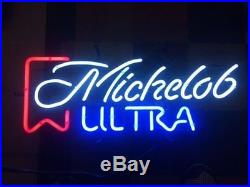 New Vintage Michelob Ultra Logo Beer Pub Bar Handcrafted Neon Sign 20x12 Q133M