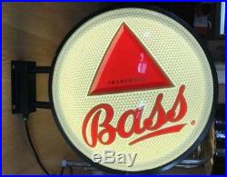 New Vintage Neon LED Light Up BASS Ale Beer Bar Pub Sign 18.5 Double sided New