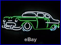 New Vintage Old Car Beer Man Cave Neon Light Sign 17x14