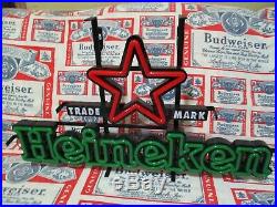New Vtg 2012 Heineken Beer Logo Led Neon Bar Light Pub Sign Tavern Man Room