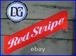 New Vtg Red Stripe Lager Huge Beer Bottle Logo Led Bar Pub Light Sign No Neon Dg