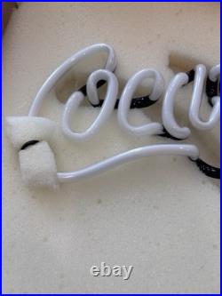 New vintage Coca Cola Coke Table Top neon sign lights up beatuful! With Stand