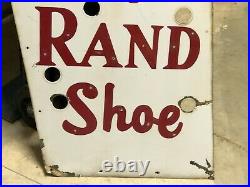 OLD ORIGINAL Vintage The RAND SHOE Neon Sign Skin Boot PORCELAIN SSP Store WoW