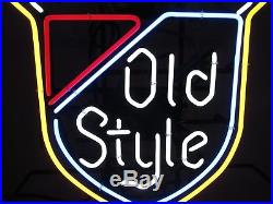 OLD STYLE BEER VINTAGE NEON LIT BAR SIGN Ex Cond