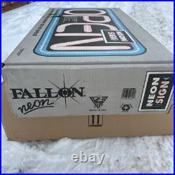 OPEN BUSINESS SIGN Fallon NEW VTG Unopened BOX 1998 BLUE BORDER NEON BRIGHT NOS