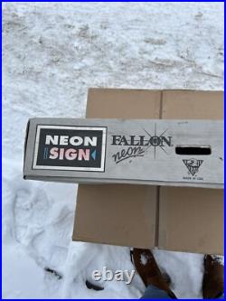 OPEN BUSINESS SIGN Fallon NEW VTG Unopened BOX 1998 BLUE BORDER NEON BRIGHT NOS