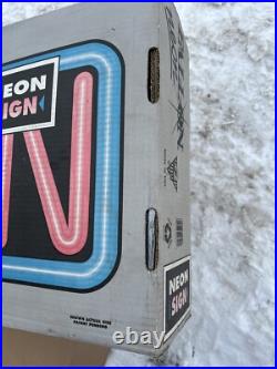 OPEN BUSINESS SIGN Fallon NEW VTG Unopened BOX 1998 BLUE BORDER NEON BRIGHT NOS