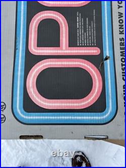 OPEN BUSINESS SIGN Fallon NEW VTG Unopened BOX 1998 BLUE BORDER NEON BRIGHT NOS