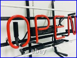OPEN Neon Sign Gift Handcraft Pub Vintage Store Beer Display Wall Real Glass