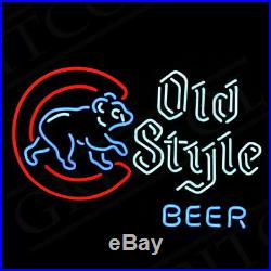 Old Style Beer Decor Gift Store Porcelain Beer Neon Sign Vintage Custom Pub
