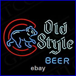 Old Style Beer Neon Light Vintage Canteen Night Club Pub Bar Bedroom Kitchen
