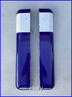 Old Vintage Porcelain Sign Wrap-Around Bullnose Neon Maytag Ford