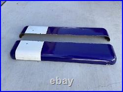 Old Vintage Porcelain Sign Wrap-Around Bullnose Neon Maytag Ford
