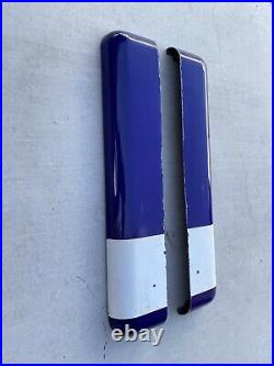 Old Vintage Porcelain Sign Wrap-Around Bullnose Neon Maytag Ford