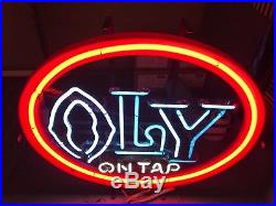 Oly on Tap Beer Neon Sign Rare & Vintage Item