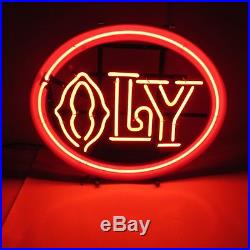 Olympia Neon Beer Sign Bar Light Oly Red Vintage Original