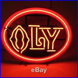 Olympia Neon Beer Sign Bar Light Oly Red Vintage Original