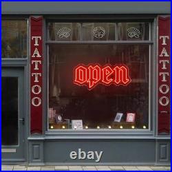 Open Flex Neon Sign 26x8 Light Man Cave Vintage Display Shop Open Wall Decor