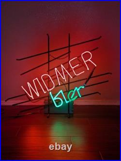 Original Vintage 1980s Widmer Bier Neon Sign Hanging Widmer Brothers Beer Neon Original Vintage 1980s Widmer Bier Neon Sign Hanging Widmer Brothers Beer Neon