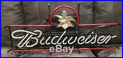 Original Vintage Anheuser-Busch Inc. Budweiser beer Neon Eagle Bar Sign