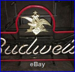 Original Vintage Anheuser-Busch Inc. Budweiser beer Neon Eagle Bar Sign